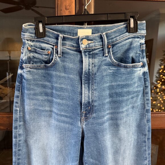 Mother The Maven High Rise Wide Leg Jeans, Bitchn - Picture 7 of 9